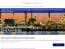 Tablet Screenshot of catalystgrp.com